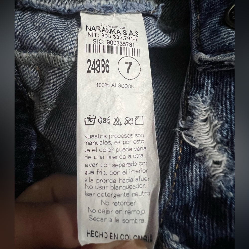 KanCan Two Tone Denim Jeans Pristine Condition Multi Pocket Design Size 8 - Picture 6 of 6